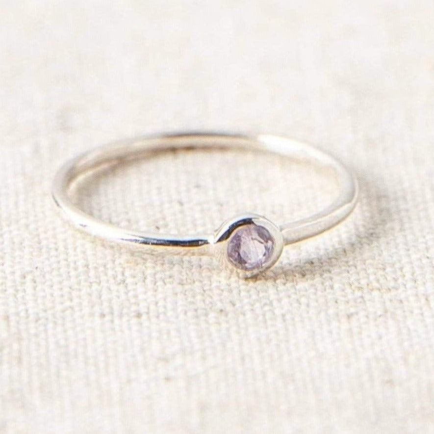 Amethyst Silver or Gold Ring