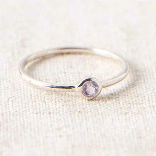 Amethyst Silver or Gold Ring