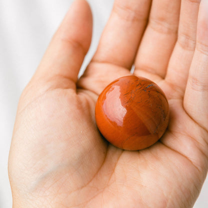 Red Jasper Sphere with Tripod