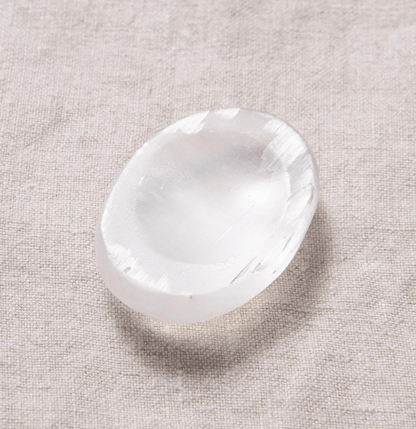 Selenite Worry Stone