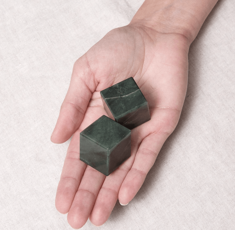 Green Jade Cube