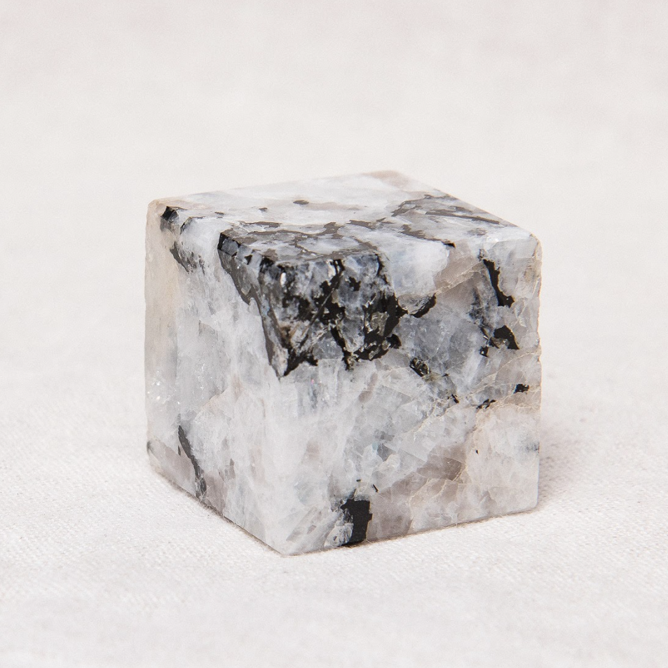 Rainbow Moonstone Cube