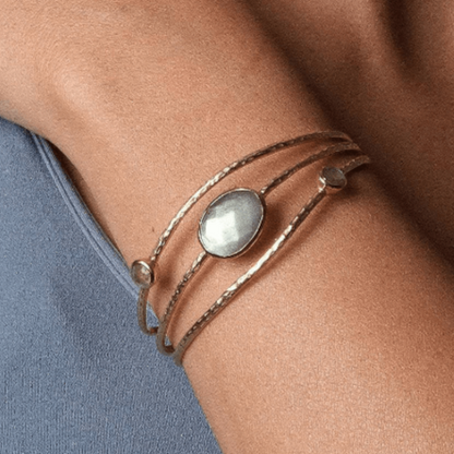 Labradorite Gold or Silver Bracelet