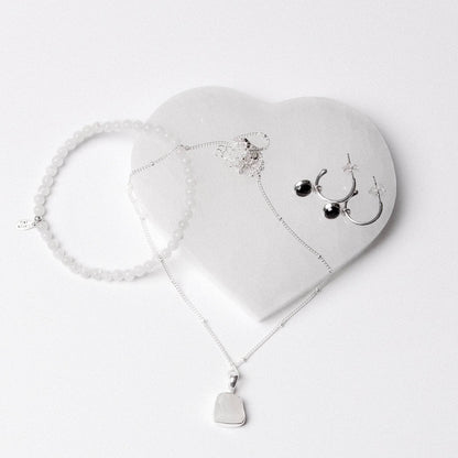 Selenite Heart Recharging Stone
