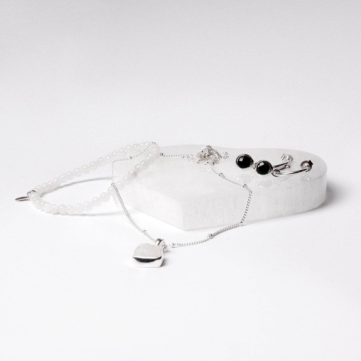 Selenite Heart Recharging Stone