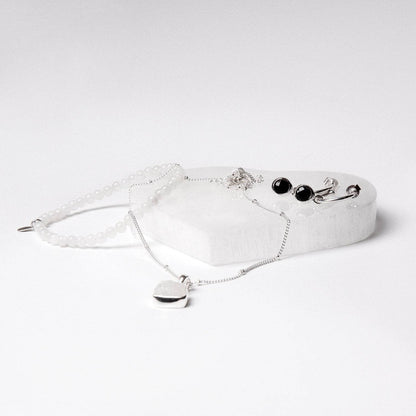Selenite Heart Recharging Stone