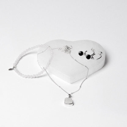 Selenite Heart Recharging Stone