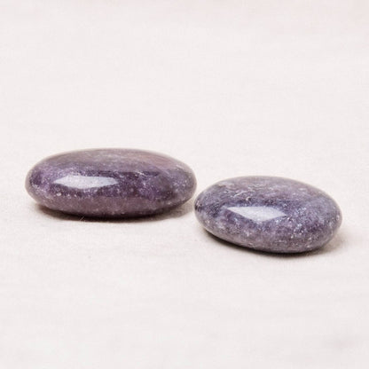 Lepidolite Palm Stone - AAA Premium Quality