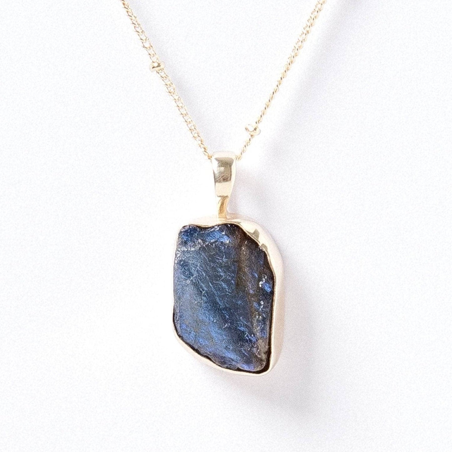 Labradorite Raw Crystal Necklace