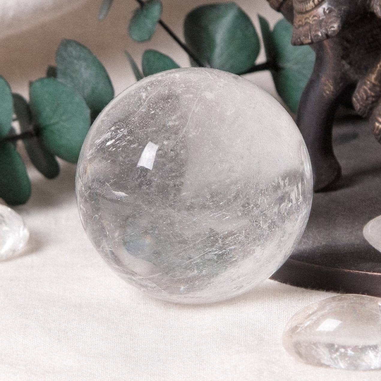 Clear Quartz Sphere with Tripod - AAA Premium Quality