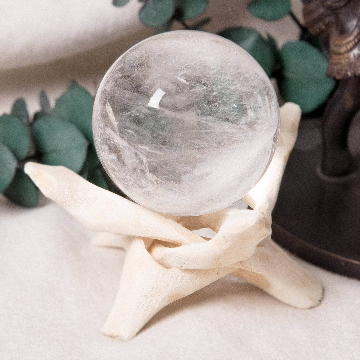 Clear Quartz Sphere with Tripod - AAA Premium Quality