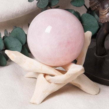 Rose Quartz Sphere with Tripod