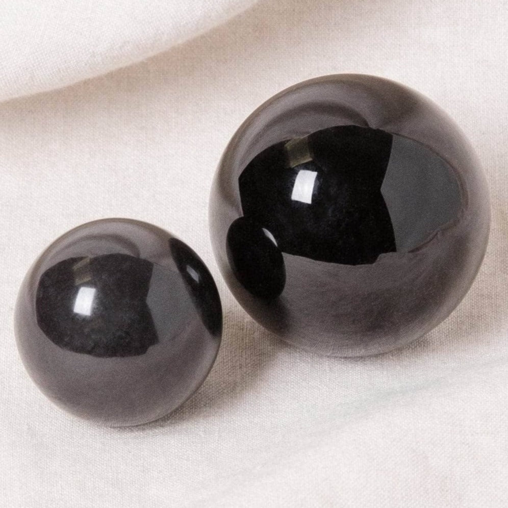 Black Obsidian Sphere with Tripod