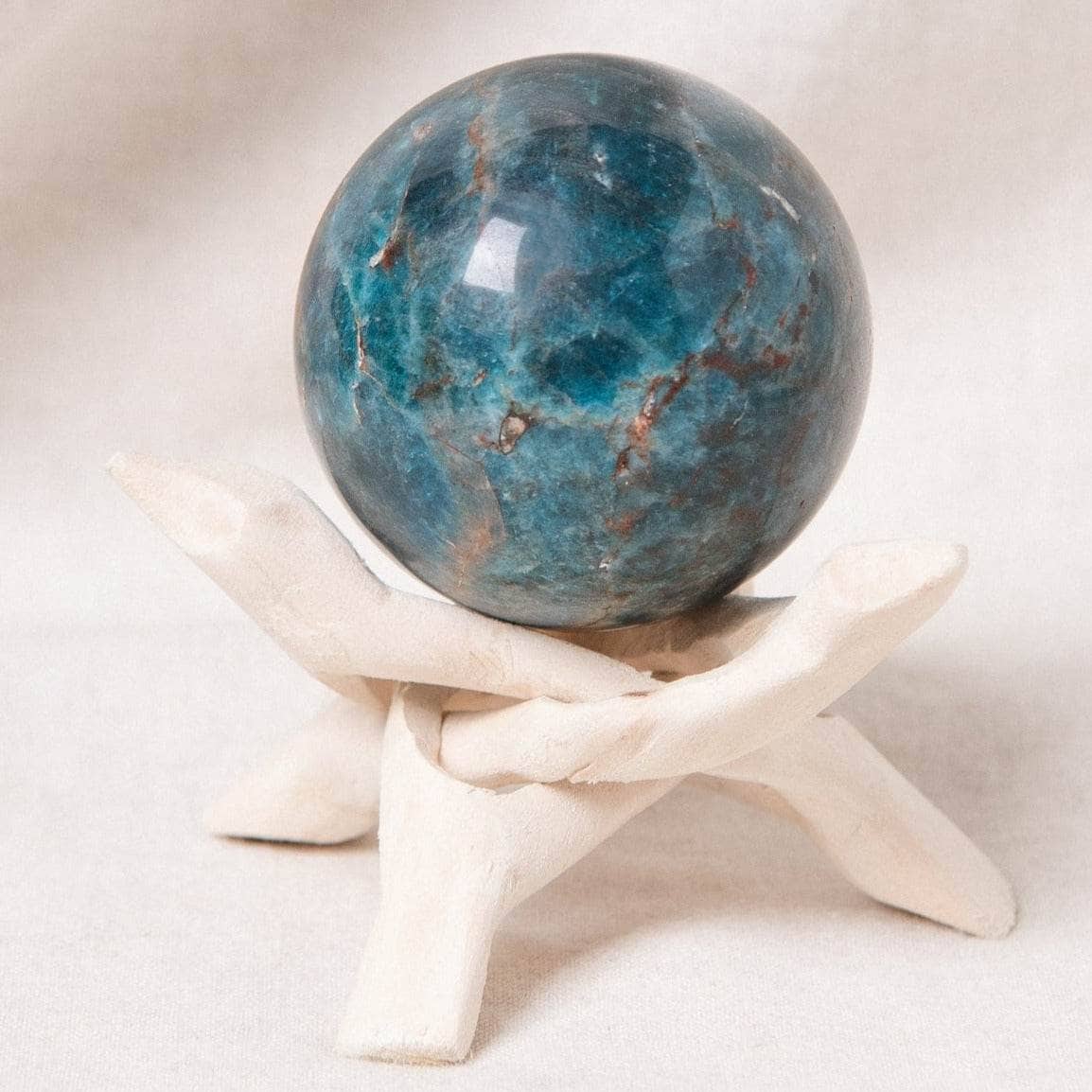 Apatite Sphere with Tripod