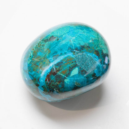 Rare Peruvian Chrysocolla Palm Stone