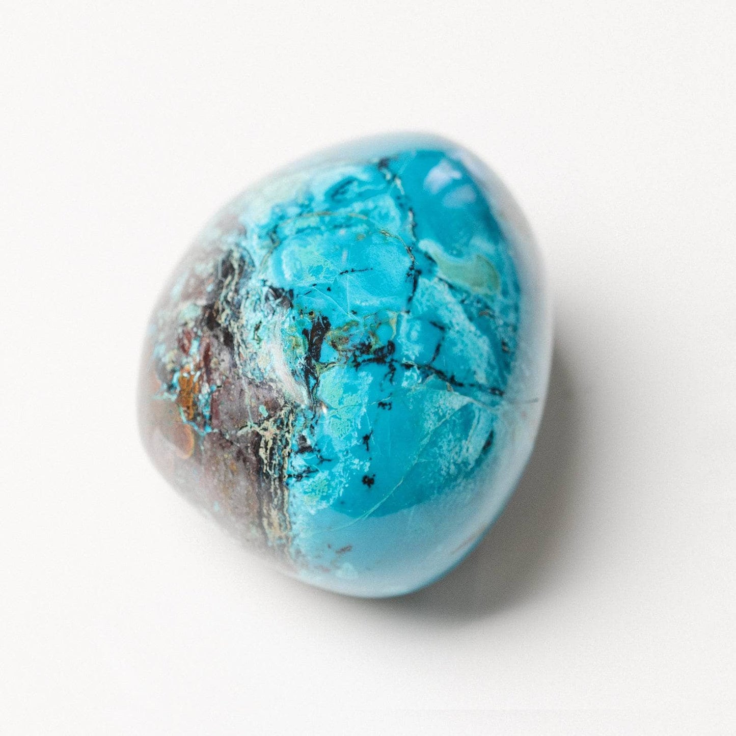 Rare Peruvian Chrysocolla Palm Stone