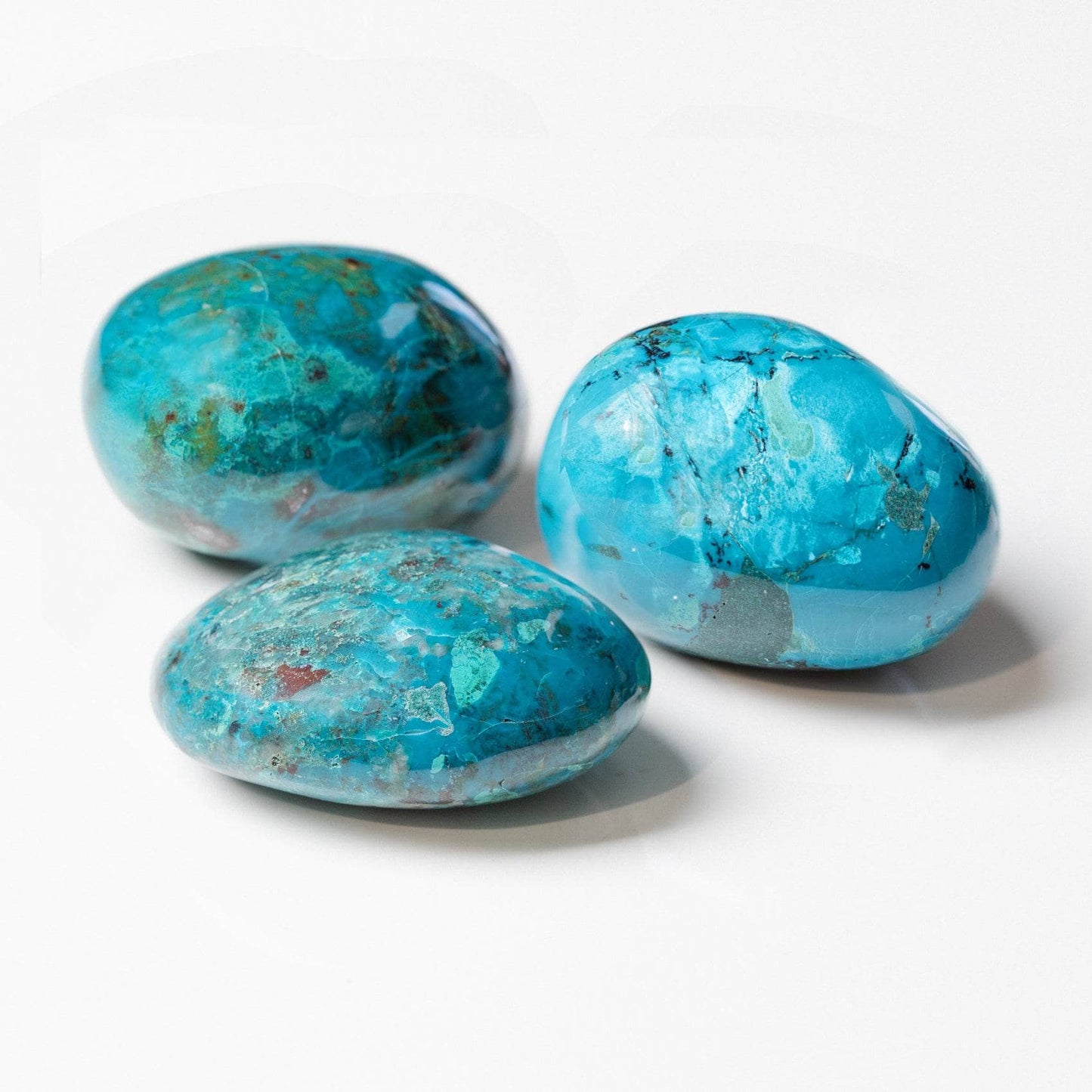 Rare Peruvian Chrysocolla Palm Stone