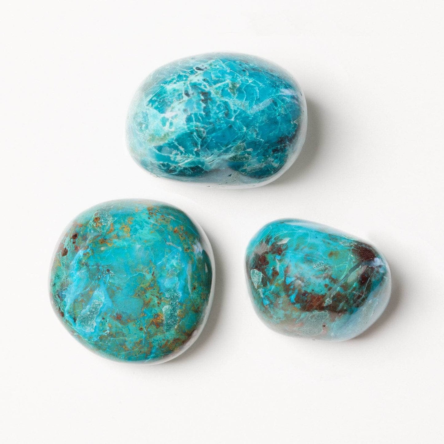 Rare Peruvian Chrysocolla Palm Stone
