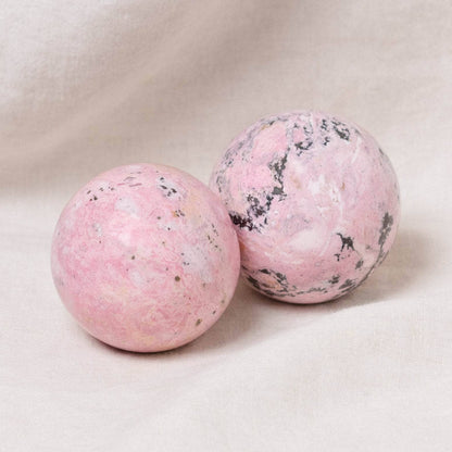 Peruvian Rhodonite Sphere with Tripod - AAA Premium Quality