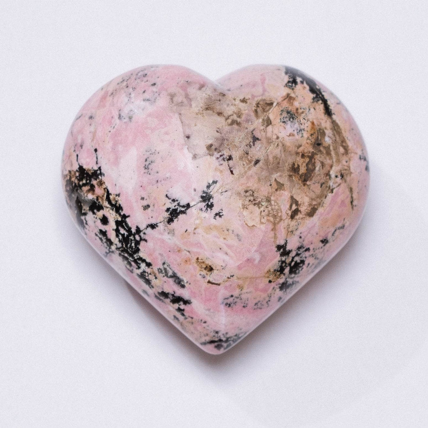 Peruvian Rhodonite Hearts - AAA Premium Quality