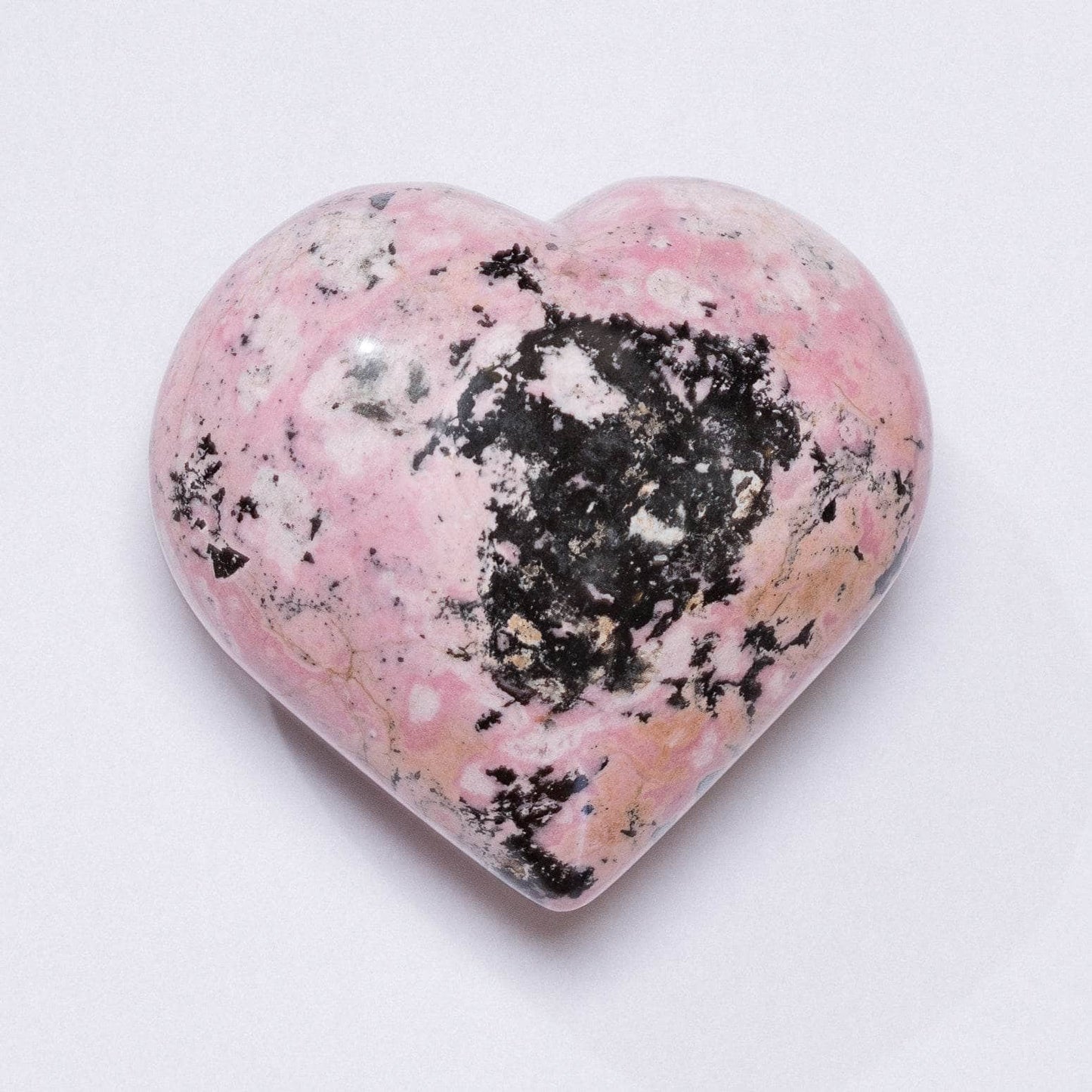 Peruvian Rhodonite Hearts - AAA Premium Quality
