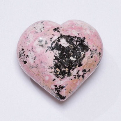 Peruvian Rhodonite Hearts - AAA Premium Quality