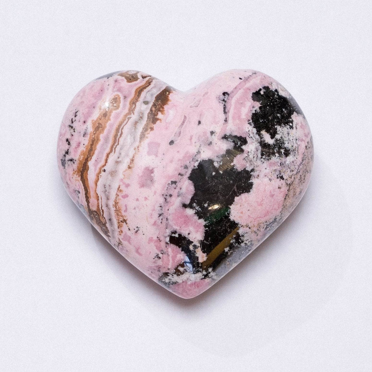 Peruvian Rhodonite Hearts - AAA Premium Quality