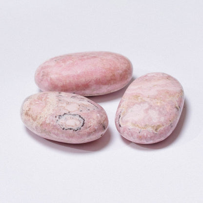 Peruvian Rhodochrosite Palm Stones - AAA Premium Quality