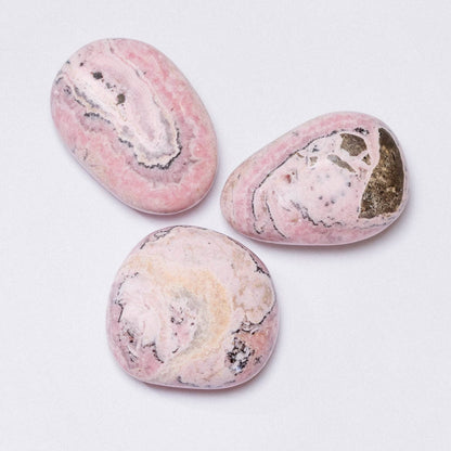 Peruvian Rhodochrosite Palm Stones - AAA Premium Quality