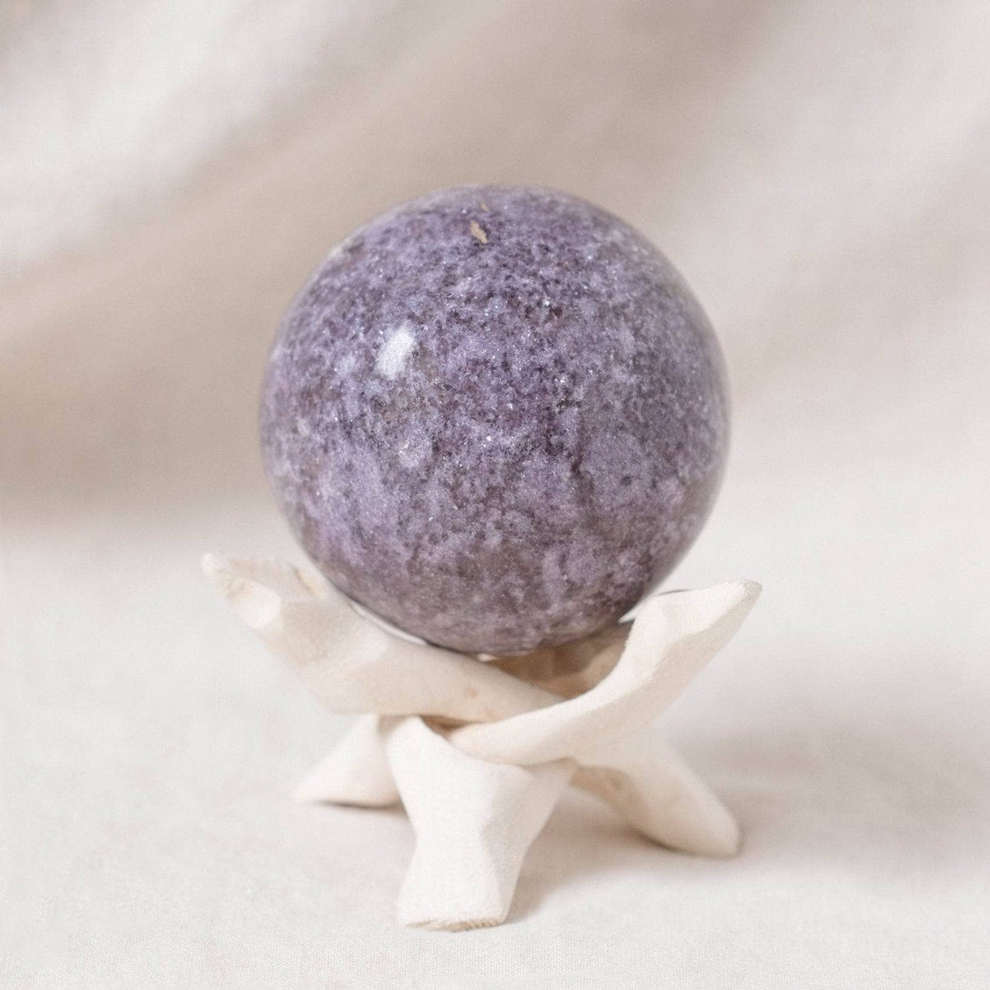 Lepidolite Sphere with Tripod - AAA Premium Quality