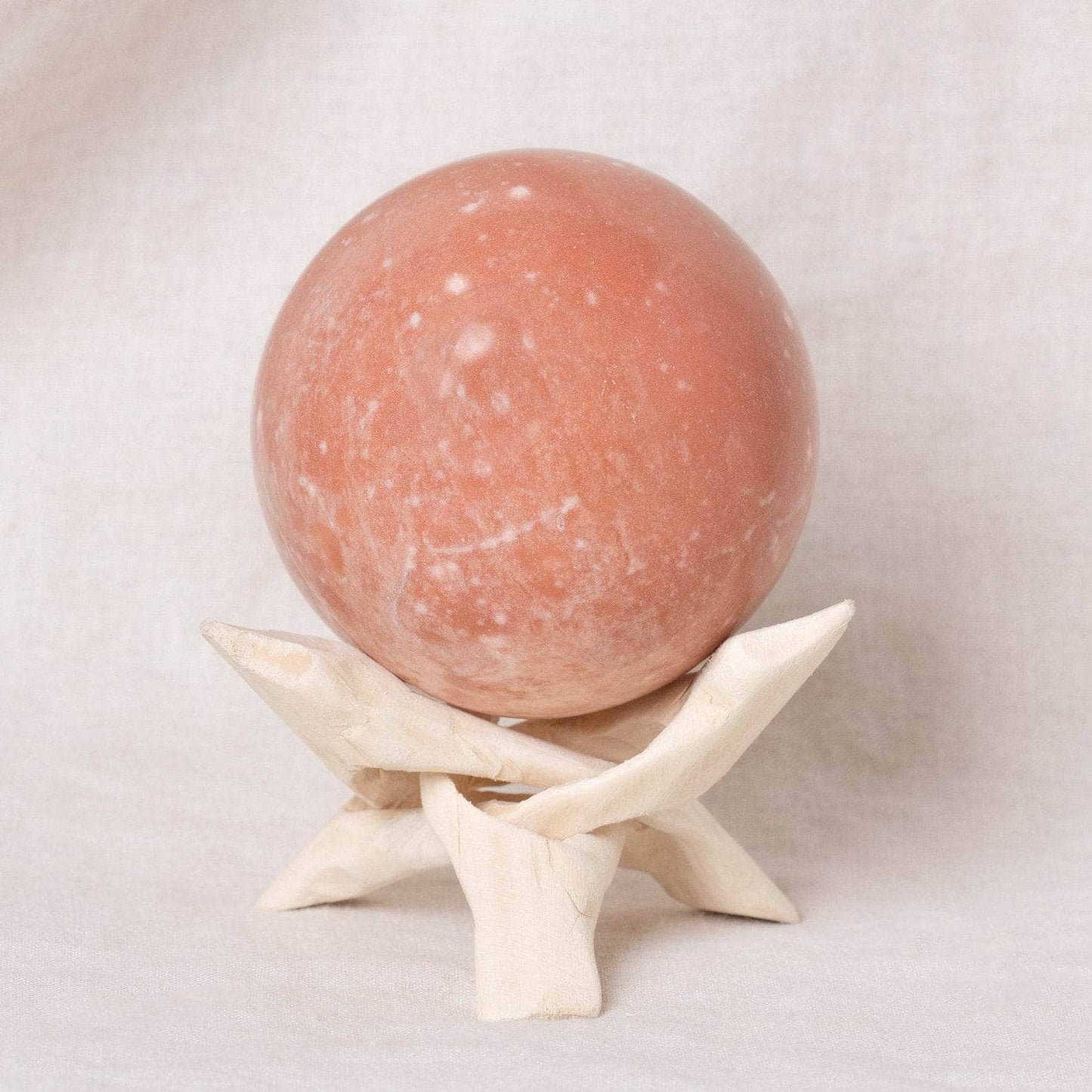 Peach Moonstone Spheres - AAA Premium Quality
