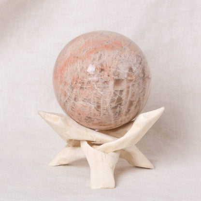 Peach Moonstone Spheres - AAA Premium Quality