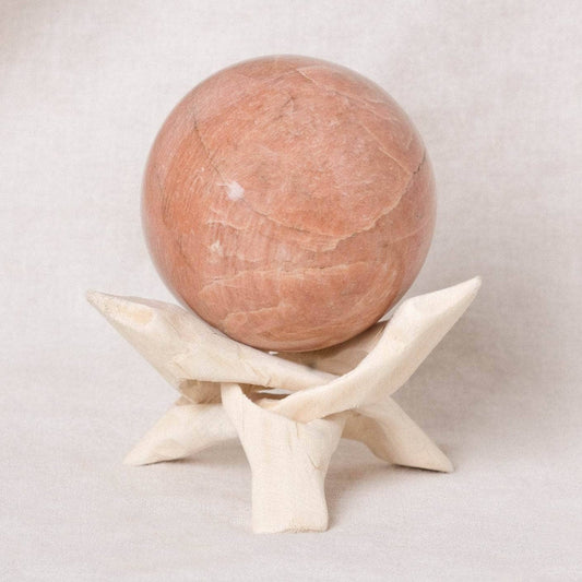 Peach Moonstone Spheres - AAA Premium Quality