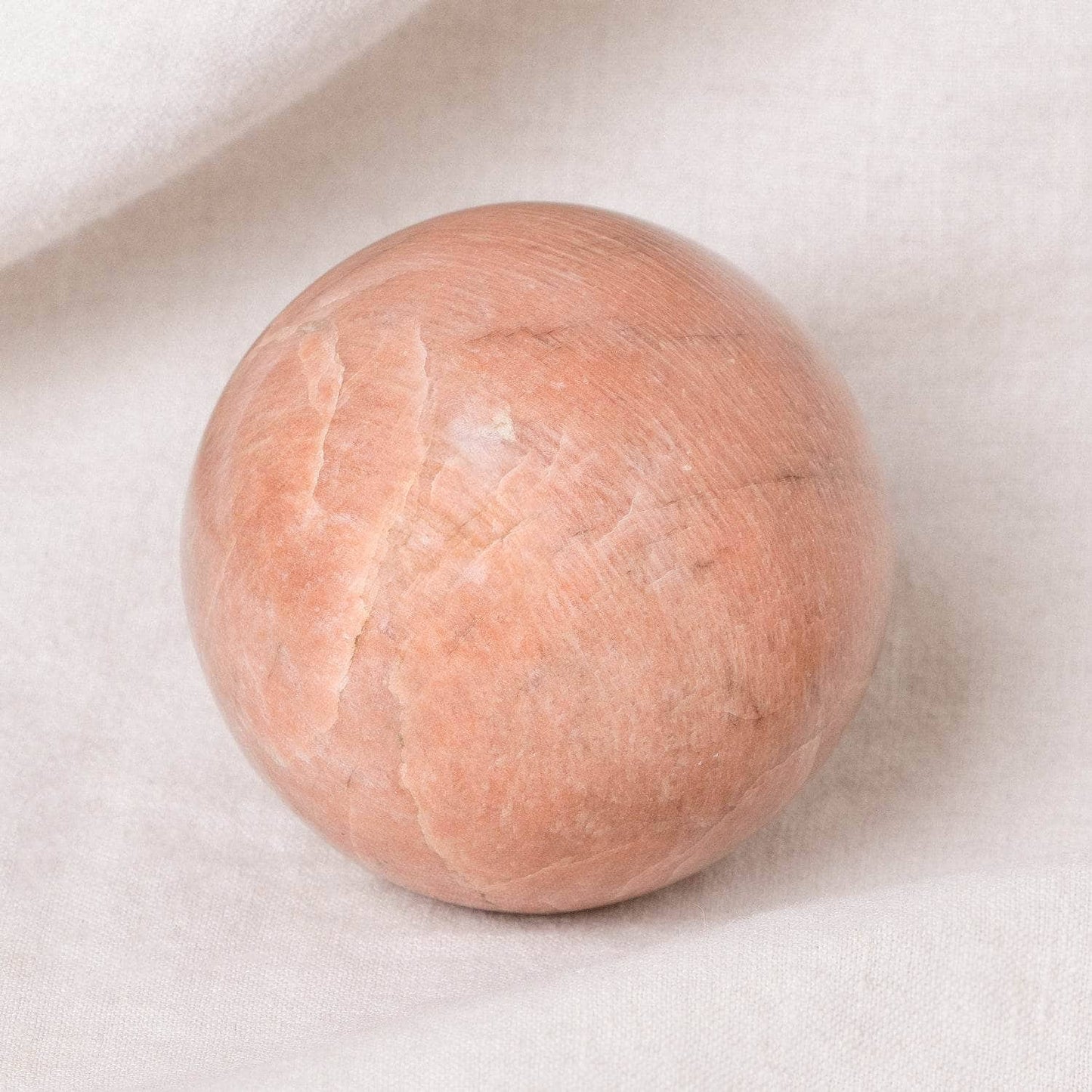 Peach Moonstone Spheres - AAA Premium Quality