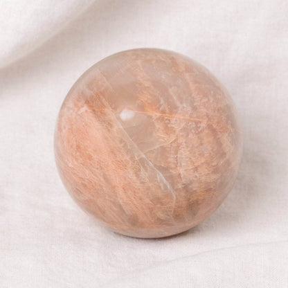 Peach Moonstone Spheres - AAA Premium Quality