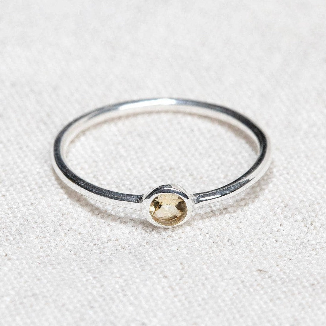 Citrine Silver or Gold Ring