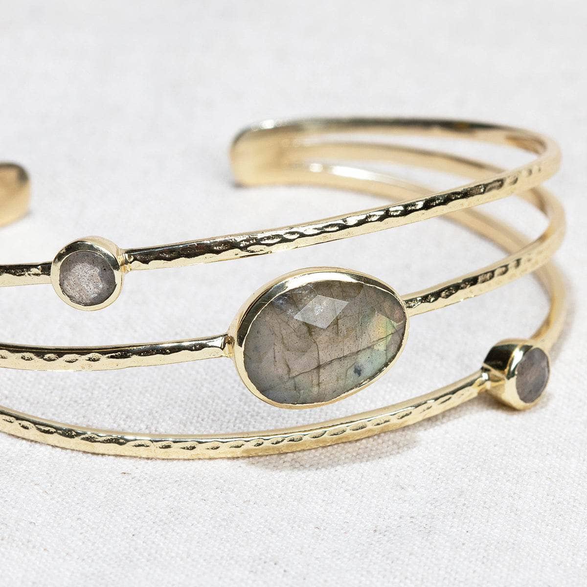 Labradorite Gold or Silver Bracelet
