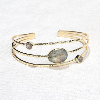Labradorite Gold or Silver Bracelet
