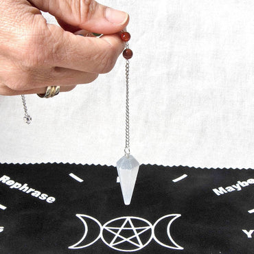 Selenite Chakra Pendulum