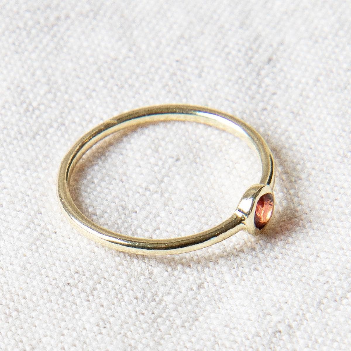 Garnet Silver or Gold Ring