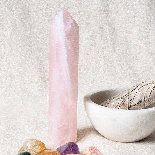 Rose Quartz Obelisk - 6 inch