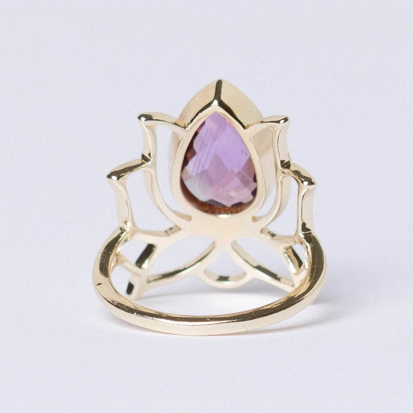 Lotus Gemstone Ring