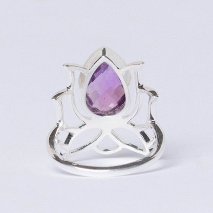 Lotus Gemstone Ring
