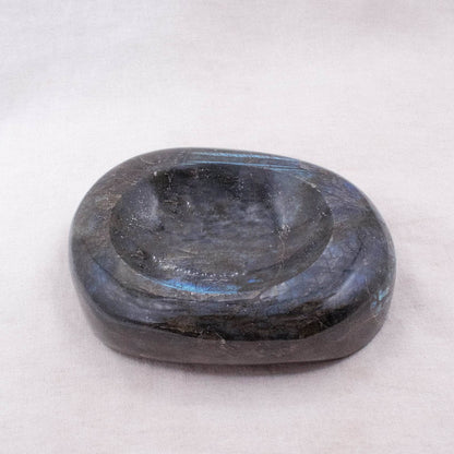 Genuine Labradorite Blue Flame Bowl - 1 of a Kind