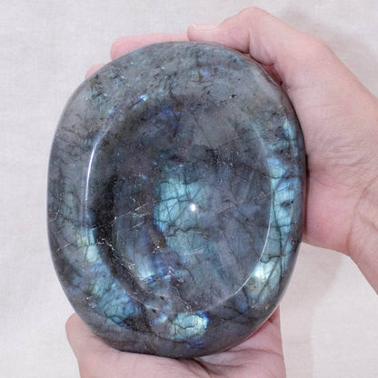 Genuine Labradorite Blue Flame Bowl - 1 of a Kind