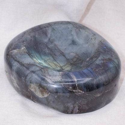 Genuine Labradorite Blue Flame Bowl - 1 of a Kind
