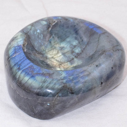 Genuine Labradorite Blue Flame Bowl - 1 of a Kind