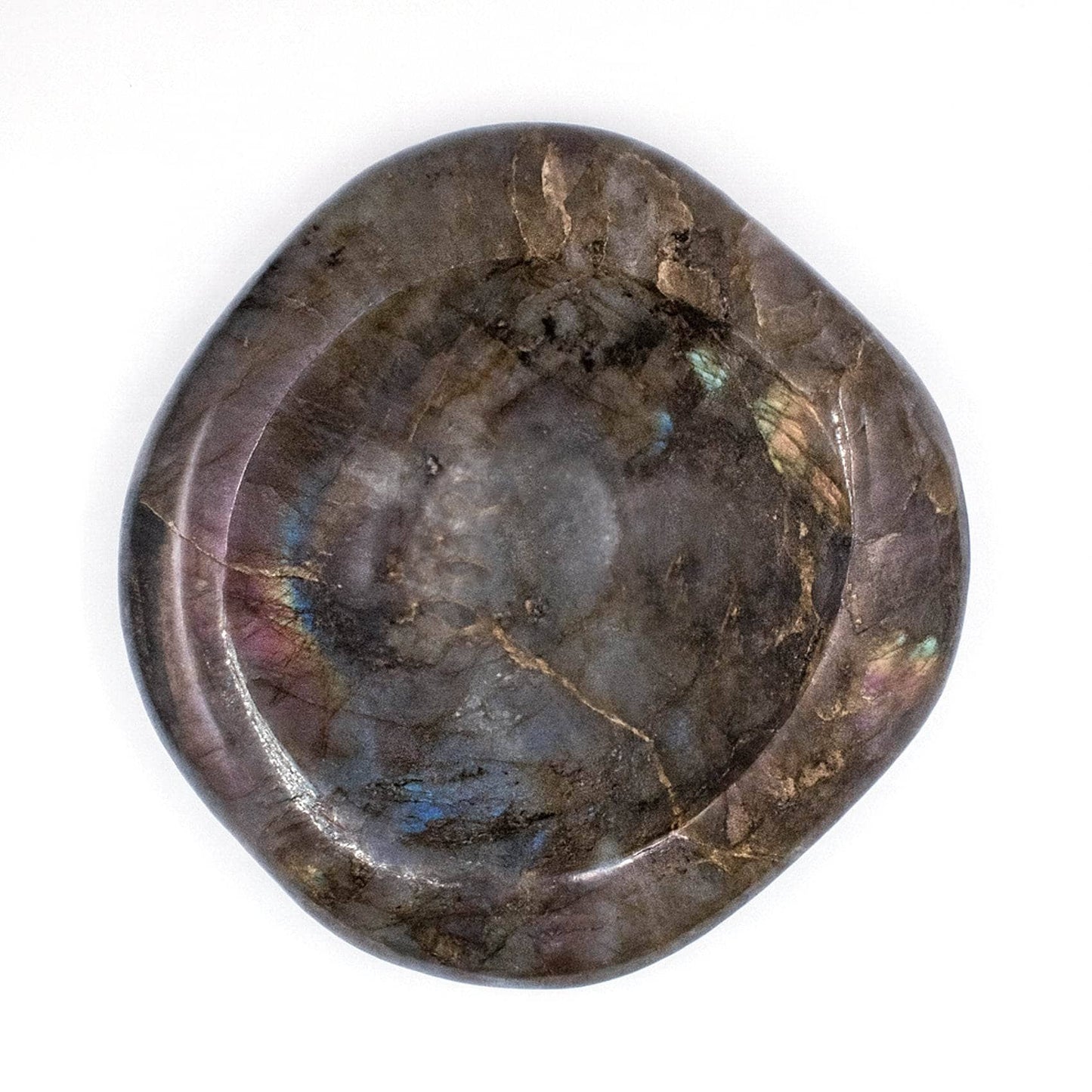 Genuine Labradorite Blue Flame Bowl - 1 of a Kind