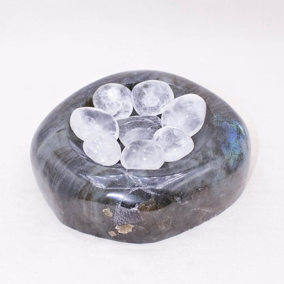 Genuine Labradorite Blue Flame Bowl - 1 of a Kind