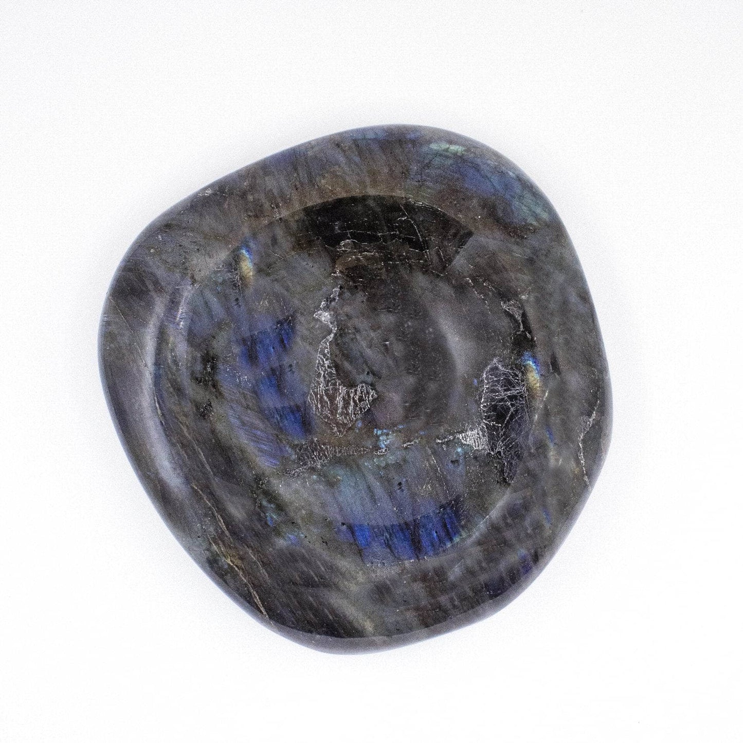 Genuine Labradorite Blue Flame Bowl - 1 of a Kind